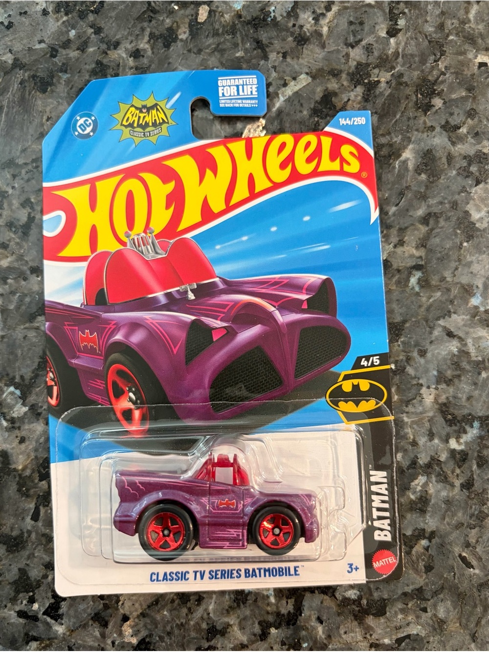 Hot Wheels Classic TV Series Batmobile - Purple with Red Accents